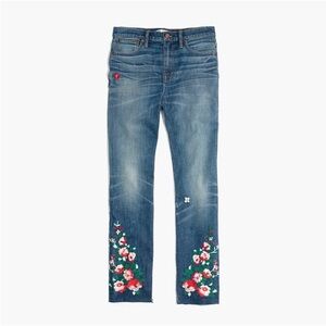 MADEWELL Slim Boy Jean Embroidered Floral Edition